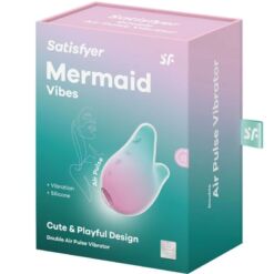 SATISFYER - MERMAID VIBES ESTIMULADOR & VIBRADOR MENTA Y ROSA - piKanteo | Despierta tu lado más piKante Comprar SATISFYER - MERMAID VIBES ESTIMULADOR & VIBRADOR MENTA Y ROSA al mejor precio - Envíos Discretos