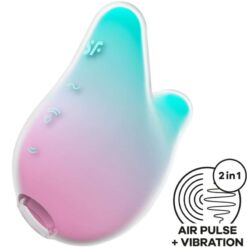 Comprar SATISFYER - MERMAID VIBES ESTIMULADOR & VIBRADOR MENTA Y ROSA al mejor precio - Envíos Discretos