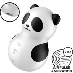 Comprar SATISFYER - POCKET PANDA ESTIMULADOR & VIBRADOR BLANCO Y NEGRO al mejor precio - Envíos Discretos