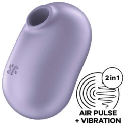Comprar SATISFYER - PRO TO GO 2 ESTIMULADOR Y VIBRADOR DOBLE VIOLETA al mejor precio - Envíos Discretos