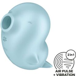 Comprar SATISFYER - SASSY SEAL ESTIMULADOR & VIBRADOR AZUL al mejor precio - Envíos Discretos