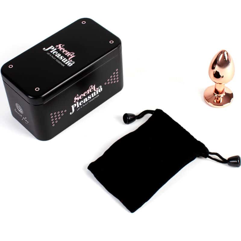 SECRETPLAY - METAL BUTT PLUG ORO ROSA TALLA S 7 CM - piKanteo | Despierta tu lado más piKante Comprar SECRETPLAY - METAL BUTT PLUG ORO ROSA TALLA S 7 CM al mejor precio - Envíos Discretos