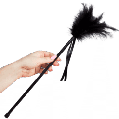 Comprar SECRETPLAY - PLUMERO PLUMAS NEGRO 40 CM al mejor precio - Envíos Discretos