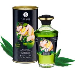 Comprar SHUNGA - ACEITE MASAJE EFECTO CALOR TE VERDE ORGÁNICO 100 ML al mejor precio - Envíos Discretos