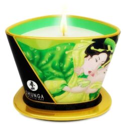 Comprar SHUNGA - MINI CARESS BY CANDELIGHT VELA MASAJE TÉ VERDE 170 ML al mejor precio - Envíos Discretos