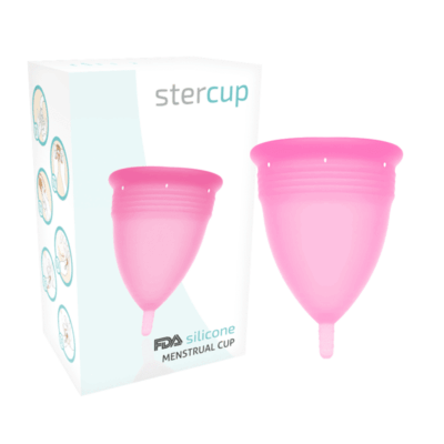 STERCUP – COPA MENSTRUAL FDA SILICONA ROSA – TALLA L