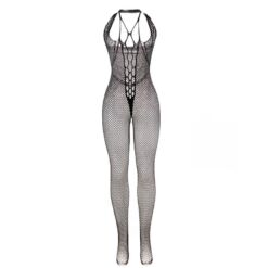 Comprar SUBBLIME - 951788 BODYSTOCKING LARGO DE REJILLA TIRANTES EN PECHO Y ESPALDA NEGRO TALLA ÚNICA al mejor precio - Envíos Discretos