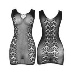 Comprar SUBBLIME - 952167 VESTIDO DE REJILLA CORTO ELÁSTICO NEGRO TALLA ÚNICA al mejor precio - Envíos Discretos