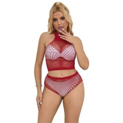 Comprar SUBBLIME - 952402 SET DE REJILLA CON BRILLANTES ROJO TALLA ÚNICA al mejor precio - Envíos Discretos