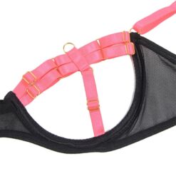 Comprar SUBBLIME - 955298 SET SUJETADOR CON COLLAR Y DETALLES PARA PIERNAS ROSA FLUORESCENTE S/M al mejor precio - Envíos Discretos