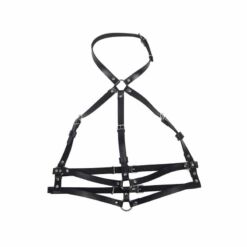 Comprar SUBBLIME - ARNÉS DE PECHO ANILLAS DE CUERO NEGRO TALLA ÚNICA al mejor precio - Envíos Discretos