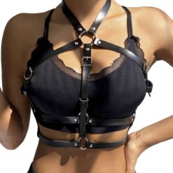 Comprar SUBBLIME - ARNÉS DE PECHO ANILLAS DE CUERO NEGRO TALLA ÚNICA al mejor precio - Envíos Discretos