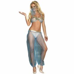 Comprar SUBBLIME - SET DE LENCERIA INDIA STYLE AZUL L/XL al mejor precio - Envíos Discretos
