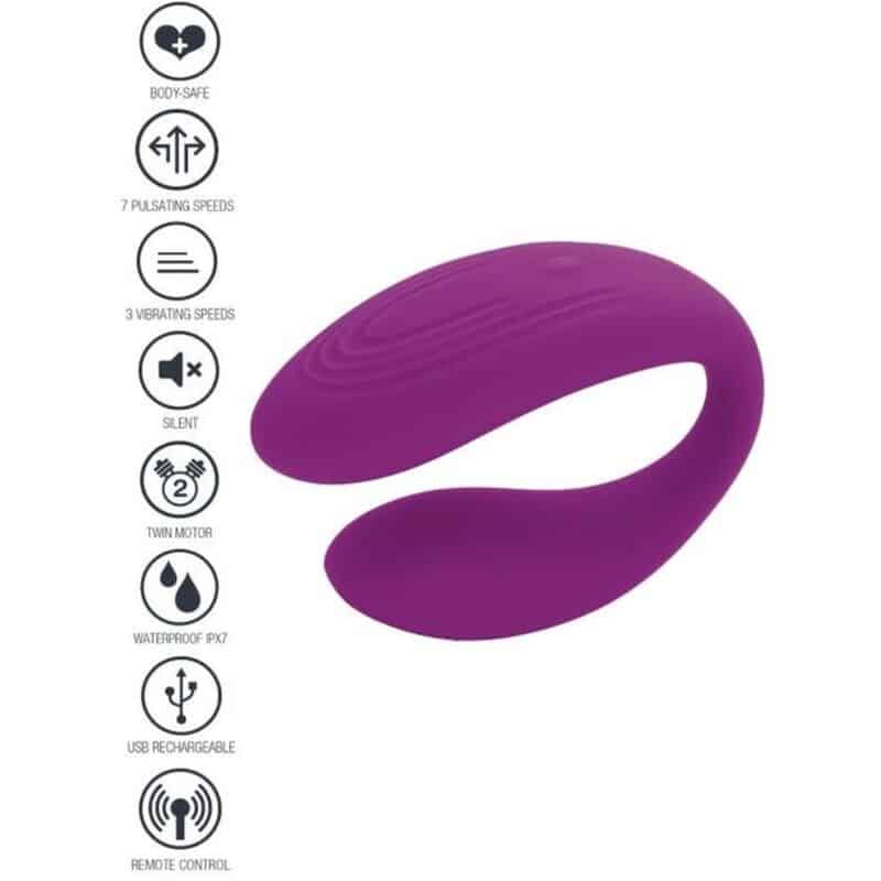 XOCOON - BOUND LOVE VIBRADOR PARA PAREJAS MORADO - piKanteo | Despierta tu lado más piKante Comprar XOCOON - BOUND LOVE VIBRADOR PARA PAREJAS MORADO al mejor precio - Envíos Discretos