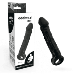 Comprar ADDICTED TOYS - EXTENSOR PARA EL PENE NEGRO al mejor precio - Envíos Discretos