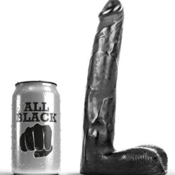 Comprar ALL BLACK - DILDO REALÍSTICO 21 CM al mejor precio - Envíos Discretos
