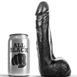 Comprar ALL BLACK - DILDO REALÍSTICO NEGRO SUAVE 20 CM al mejor precio - Envíos Discretos