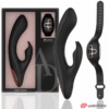 Comprar ANNE'S DESIRE - RABBIT CONTROL REMOTO TECNOLOGÍA WATCHME NEGRO/GOLD al mejor precio - Envíos Discretos