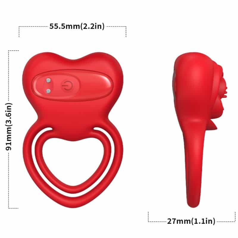 ARMONY - ANILLO VIBRADOR CORAZÓN ROJO - piKanteo | Despierta tu lado más piKante Comprar ARMONY - ANILLO VIBRADOR CORAZÓN ROJO al mejor precio - Envíos Discretos