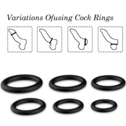 Comprar ARMONY - ANILLOS SILICONA NEGRO al mejor precio - Envíos Discretos
