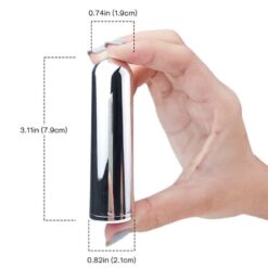 Comprar ARMONY - BALA VIBRADORA PLATEADA 2.1 CM X 7.9 CM al mejor precio - Envíos Discretos