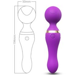 Comprar ARMONY - FREEZA MASAJEADOR & VIBRADOR CABEZA FLEXIBLE VIOLETA al mejor precio - Envíos Discretos
