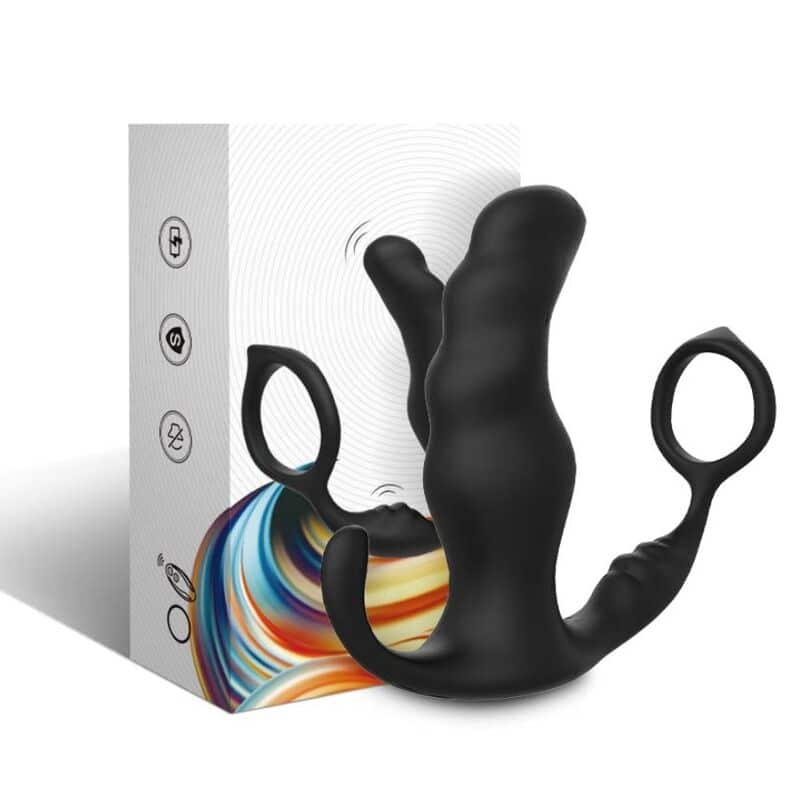 ARMONY - KNIGHT VIBRADOR ANAL PROSTATA & ANILLO CONTROL REMOTO NEGRO - piKanteo | Despierta tu lado más piKante Comprar ARMONY - KNIGHT VIBRADOR ANAL PROSTATA & ANILLO CONTROL REMOTO NEGRO al mejor precio - Envíos Discretos