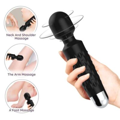 ARMONY – POSTMAN MASAJEADOR & VIBRADOR CABEZA FLEXIBLE NEGRO