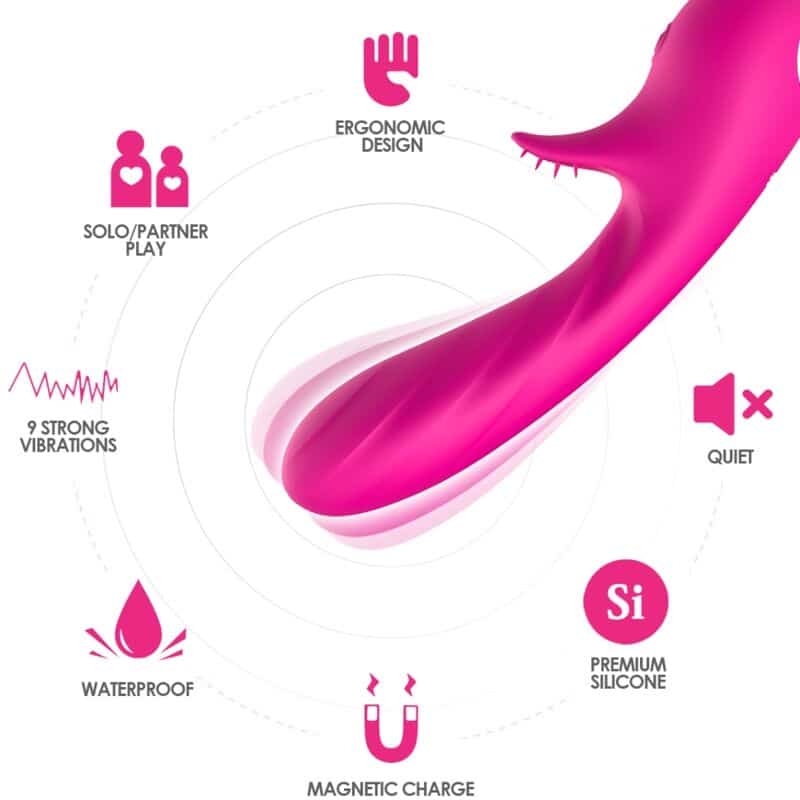 ARMONY - ROMANCE VIBRADOR CON ESTIMULADOR FUCSIA - piKanteo | Despierta tu lado más piKante Comprar ARMONY - ROMANCE VIBRADOR CON ESTIMULADOR FUCSIA al mejor precio - Envíos Discretos