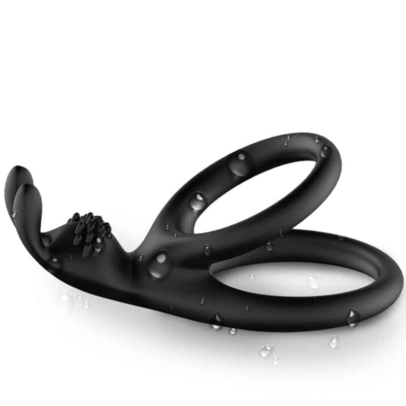 ARMONY - TENSY ANILLO DOBLE RABBIT NEGRO - piKanteo | Despierta tu lado más piKante Comprar ARMONY - TENSY ANILLO DOBLE RABBIT NEGRO al mejor precio - Envíos Discretos