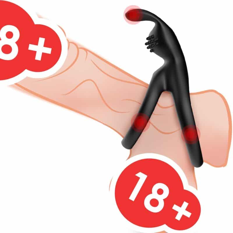ARMONY - TENSY ANILLO DOBLE RABBIT NEGRO - piKanteo | Despierta tu lado más piKante Comprar ARMONY - TENSY ANILLO DOBLE RABBIT NEGRO al mejor precio - Envíos Discretos