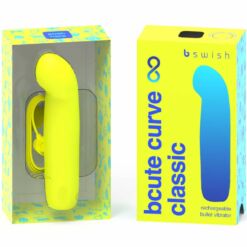 Comprar B SWISH - BCUTE CURVE INFINITE CLASSIC VIBRADOR RECARGABLE SILICONA AMARILLO al mejor precio - Envíos Discretos