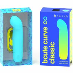 Comprar B SWISH - BCUTE CURVE INFINITE CLASSIC VIBRADOR RECARGABLE SILICONA AZUL al mejor precio - Envíos Discretos