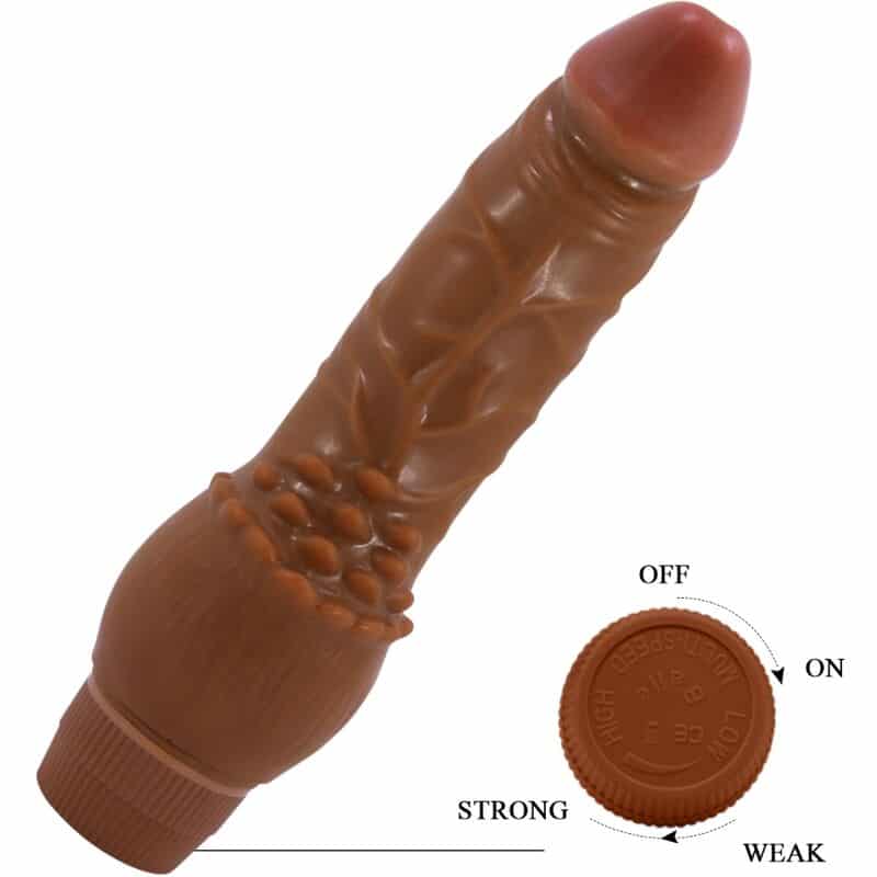 BAILE - BARBARA VIBRADOR REALÍSTICO 19.5 CM MULATO - piKanteo | Despierta tu lado más piKante Comprar BAILE - BARBARA VIBRADOR REALÍSTICO 19.5 CM MULATO al mejor precio - Envíos Discretos