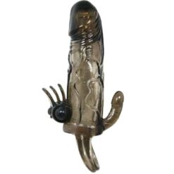 Comprar BAILE - BRAVE MAN FUNDA PENE ANAL Y CLITORIS VIBRADOR 16.5 CM NEGRO al mejor precio - Envíos Discretos