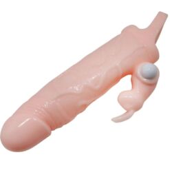 Comprar BAILE - BRAVE MAN FUNDA PENE CON RABBIT VIBRADOR 16.5 CM NATURAL al mejor precio - Envíos Discretos