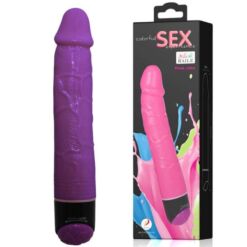 Comprar BAILE - COLORFUL SEX VIBRADOR REALÍSTICO LILA 23 CM al mejor precio - Envíos Discretos