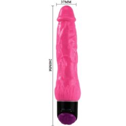 Comprar BAILE - COLORFUL SEX VIBRADOR REALÍSTICO ROSA 24 CM al mejor precio - Envíos Discretos