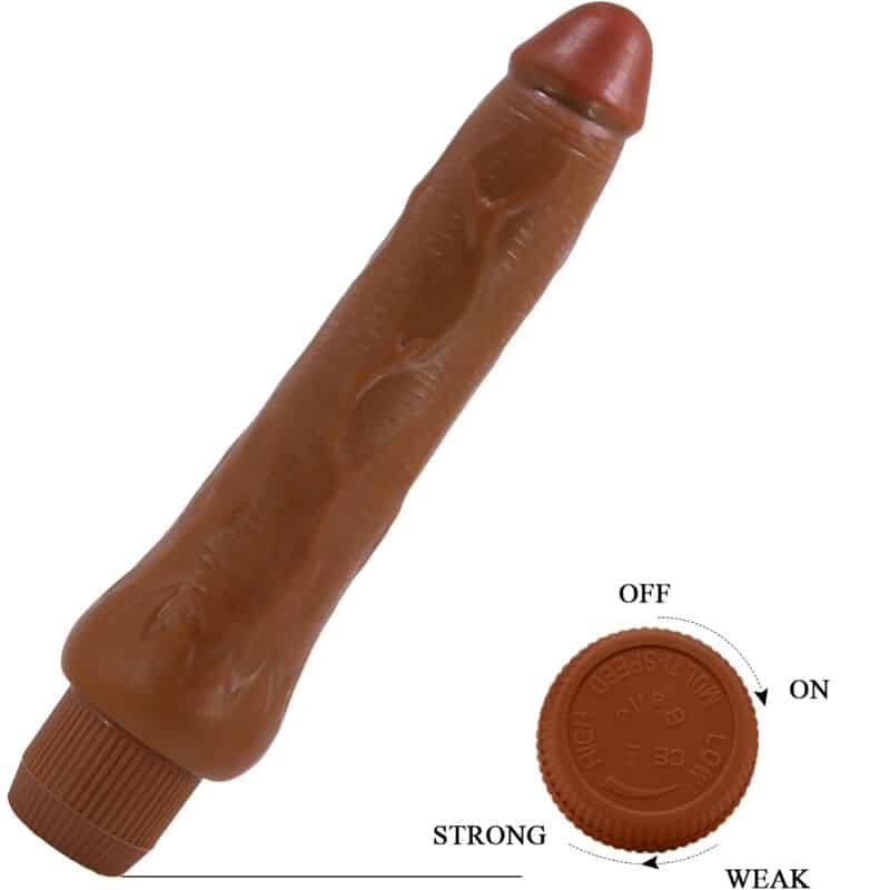 BAILE - DRYAD VIBRADOR REALÍSTICO 25 CM MULATO - piKanteo | Despierta tu lado más piKante Comprar BAILE - DRYAD VIBRADOR REALÍSTICO 25 CM MULATO al mejor precio - Envíos Discretos