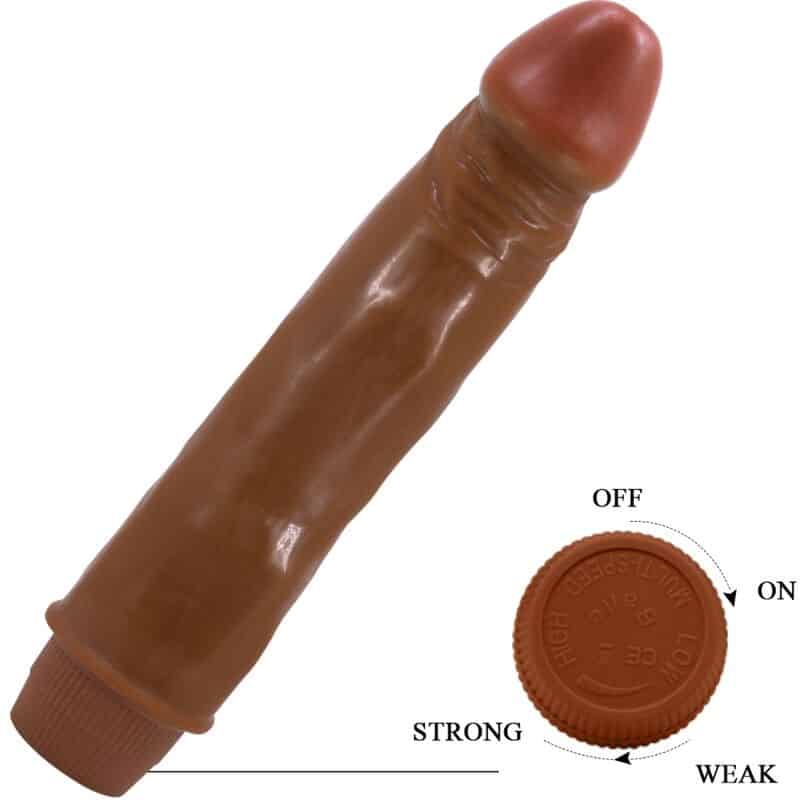 BAILE - DWARF VIBRADOR REALÍSTICO 21 CM MULATO - piKanteo | Despierta tu lado más piKante Comprar BAILE - DWARF VIBRADOR REALÍSTICO 21 CM MULATO al mejor precio - Envíos Discretos