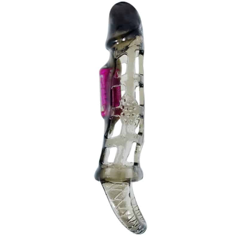 BAILE - FUNDA EXTENSORA PENE CON VIBRACIÓN Y STRAP 13.5 CM - piKanteo | Despierta tu lado más piKante Comprar BAILE - FUNDA EXTENSORA PENE CON VIBRACIÓN Y STRAP 13.5 CM al mejor precio - Envíos Discretos