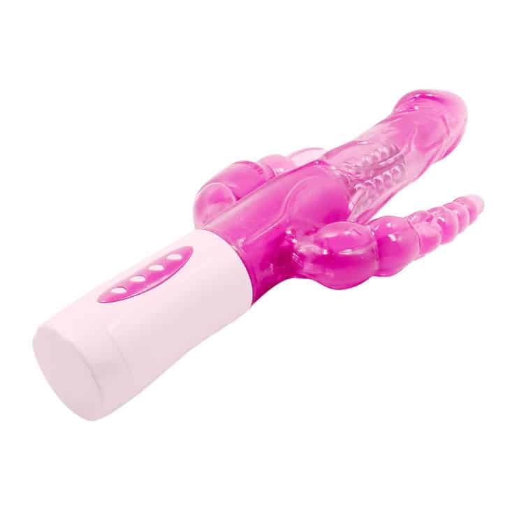 BAILE - PRETTY BUNNY TRIPLE VIBRADOR ROTADOR - piKanteo | Despierta tu lado más piKante Comprar BAILE - PRETTY BUNNY TRIPLE VIBRADOR ROTADOR al mejor precio - Envíos Discretos