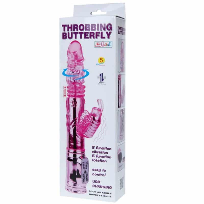BAILE - VIBRADOR RECARGABLE CON ROTACION Y ESTIMULADOR THROBBING BUTTERF - piKanteo | Despierta tu lado más piKante Comprar BAILE - VIBRADOR RECARGABLE CON ROTACION Y ESTIMULADOR THROBBING BUTTERF al mejor precio - Envíos Discretos