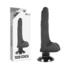 Comprar BASECOCK - VIBRADOR REALÍSTICO 2-1 NEGRO 18.5 CM -O- 4 CM al mejor precio - Envíos Discretos