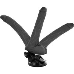 Comprar BASECOCK - VIBRADOR REALÍSTICO ARTICULABLE CONTROL REMOTO NEGRO 18.5 CM -O- 4 CM al mejor precio - Envíos Discretos