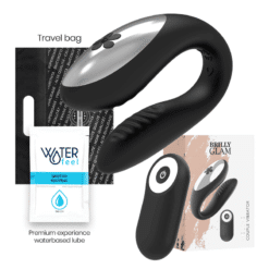 Comprar BRILLY GLAM - WE LOVE VIBRADOR PARA PAREJAS CONTROL REMOTO NEGRO al mejor precio - Envíos Discretos