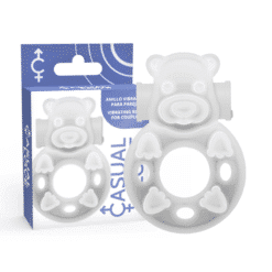 Comprar CASUAL LOVE - 26 ANILLO VIBRADOR CONEJITO TRANSPARENTE al mejor precio - Envíos Discretos
