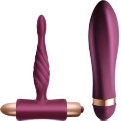 Comprar CLIMAXIMUM - DARE KIT VIBRADOR TRENZADO + PLUG ANAL PRINCIPIANTES al mejor precio - Envíos Discretos
