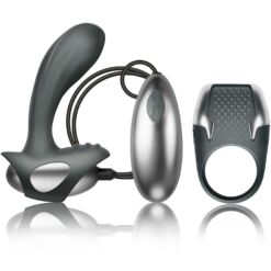 Comprar CLIMAXIMUM - EXCITE KIT ANILLO PARA PENE + MASAJEADOR PRÓSTATA CON CABLE al mejor precio - Envíos Discretos