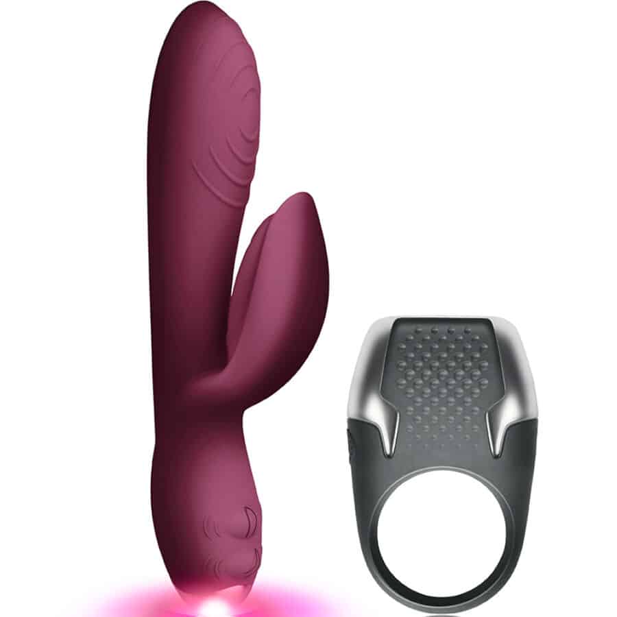 CLIMAXIMUM - LAMOUR KIT VIBRADOR RABBIT + ANILLO PENE LED - piKanteo | Despierta tu lado más piKante Comprar CLIMAXIMUM - LAMOUR KIT VIBRADOR RABBIT + ANILLO PENE LED al mejor precio - Envíos Discretos